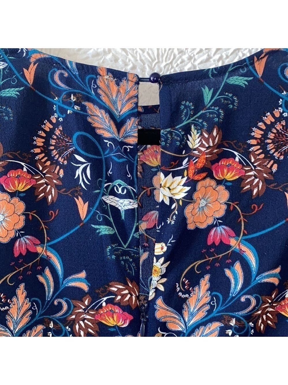 I. Madeline Garden Splendor Floral Print Long Sleeve Midi Dress - Picture 5 of 9